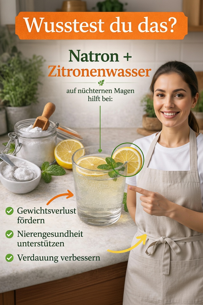 Natron und Zitronenwasser am Morgen: hilfreiche Gewohnheit oder verborgenes Risiko?