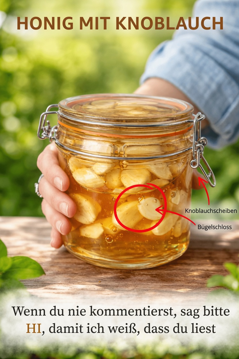 Honig und Knoblauch im Glas: Eine einfache Küchengewohnheit, die viele ältere Erwachsene wiederentdecken