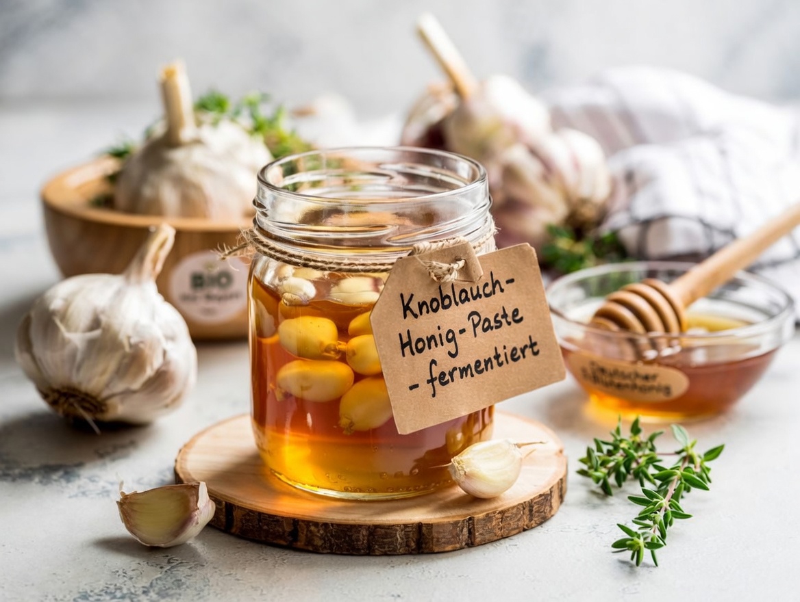 Honig und Knoblauch im Glas: Eine einfache Küchengewohnheit, die viele ältere Erwachsene wiederentdecken