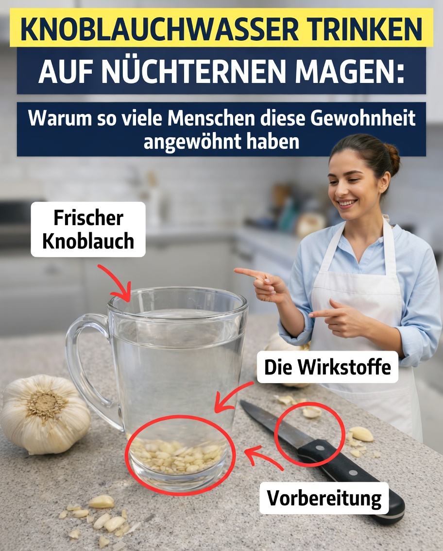 Warum so viele Menschen jeden Morgen auf nüchternen Magen Knoblauchwasser trinken