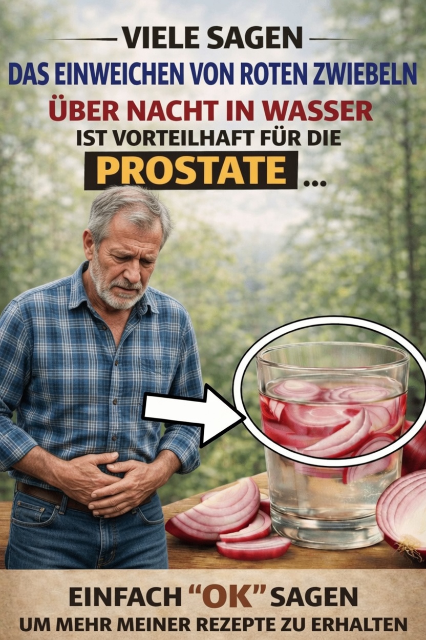 Rotes Zwiebelwasser: Eine einfache tägliche Gewohnheit zur Unterstützung des Prostata-Wohlbefindens