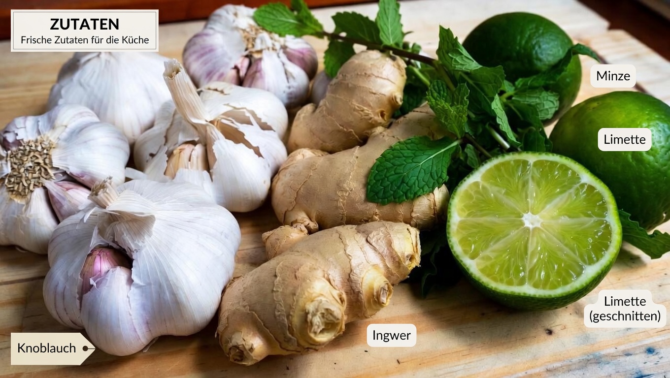 Können alltägliche Zutaten wie Knoblauch, Ingwer, Limette und Minze einen gesunden Blutdruck unterstützen?