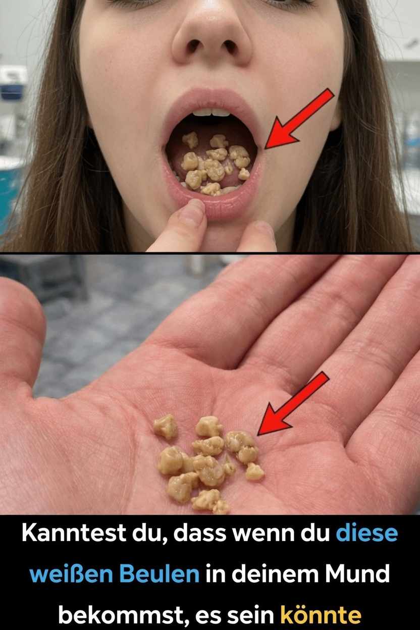 Entdecken Sie, was diese weißen Beulen in Ihrem Mund bedeuten könnten, und welche täglichen Gewohnheiten einen Versuch wert sind