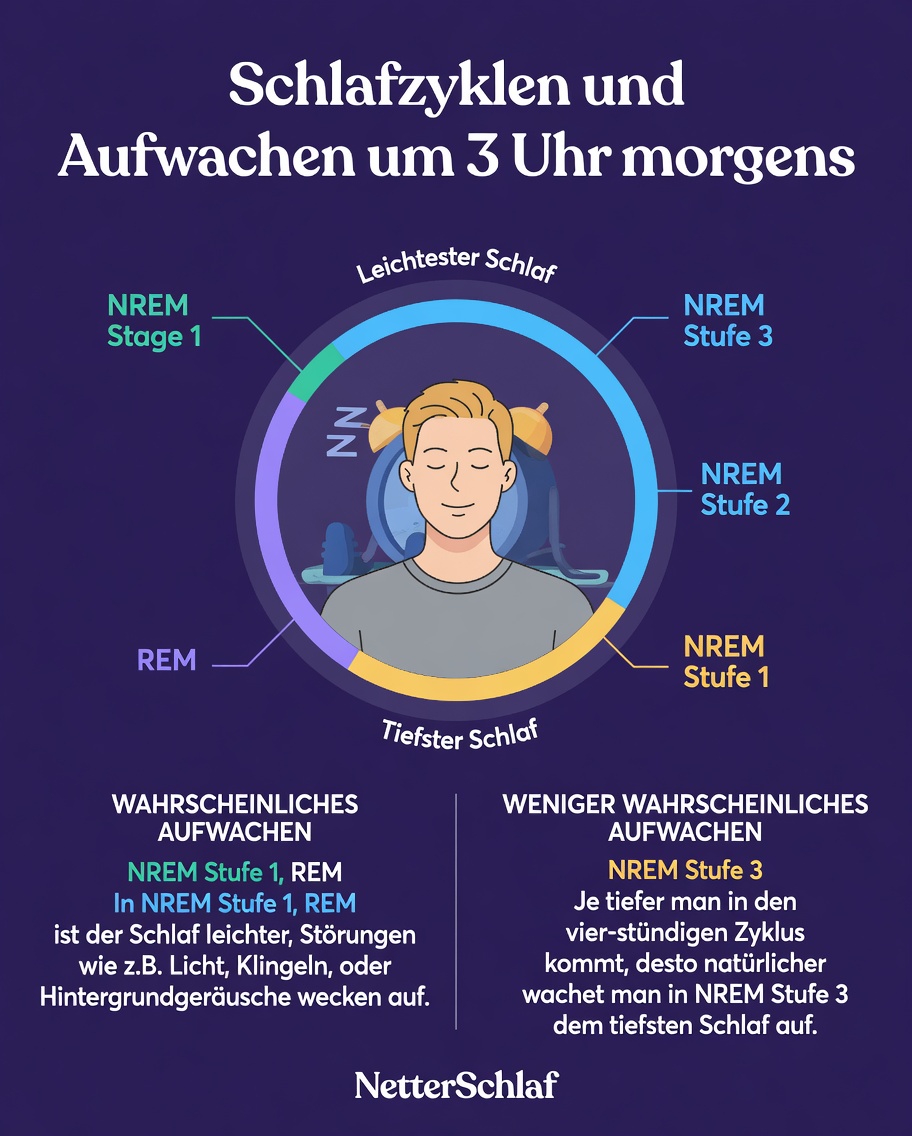 Warum wachen Sie oft zwischen 3 und 4 Uhr morgens auf? Die häufigen Gründe verstehen und einfache Wege, besser zu schlafen