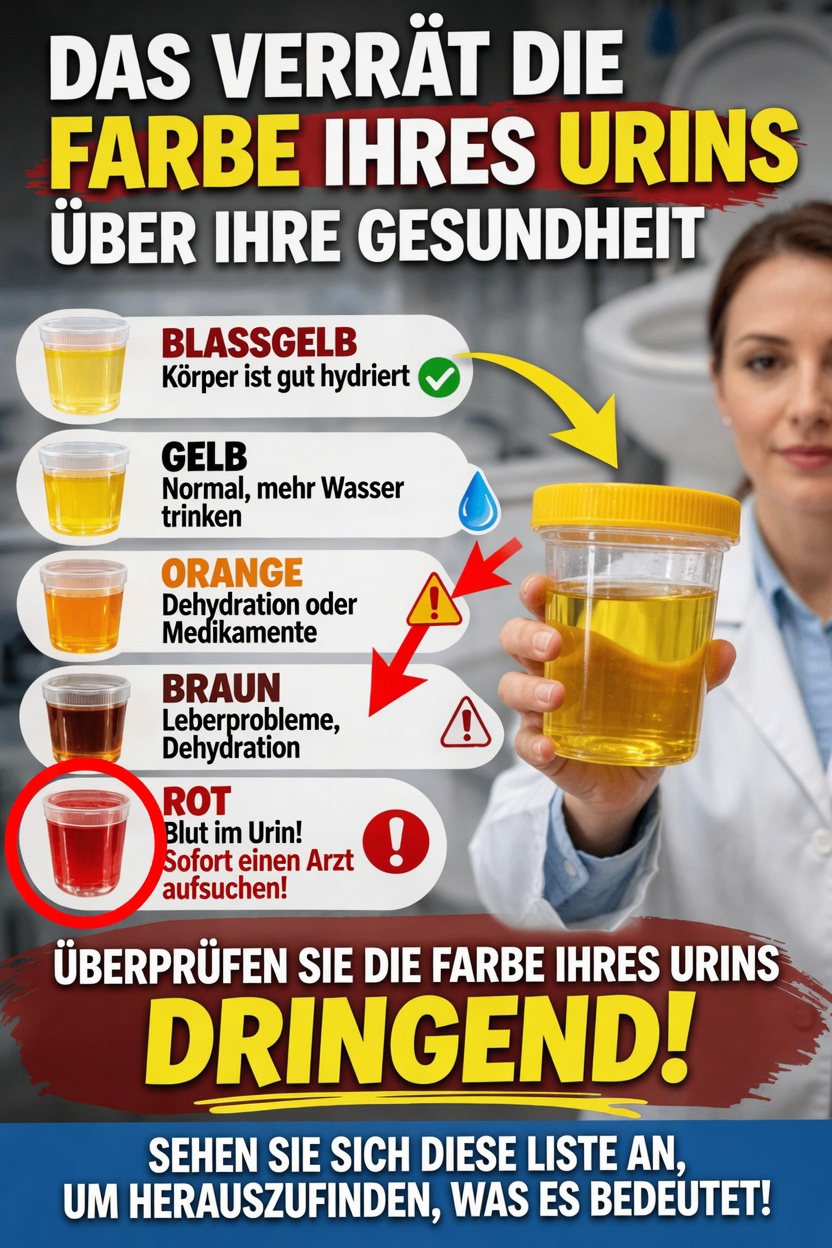 Was verrät die Farbe Ihres Urins über Ihren Flüssigkeitshaushalt und Ihr allgemeines Wohlbefinden?