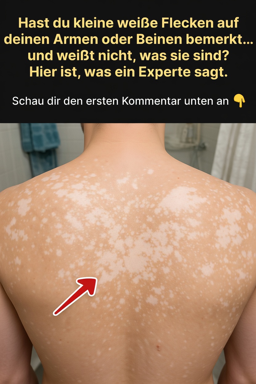 Was sind diese kleinen weißen Flecken auf der Haut?