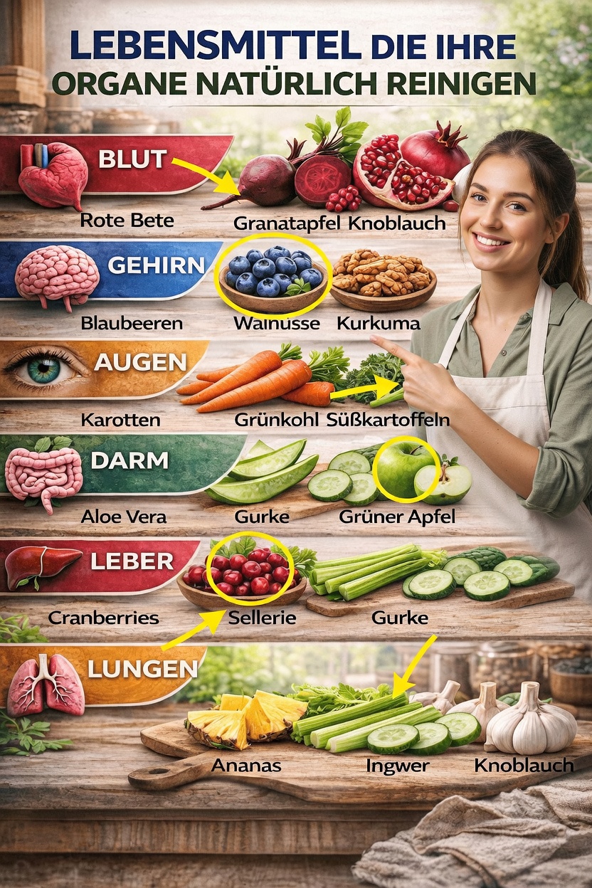 Entdecke alltägliche Lebensmittel, die die natürlichen Reinigungsprozesse deines Körpers unterstützen