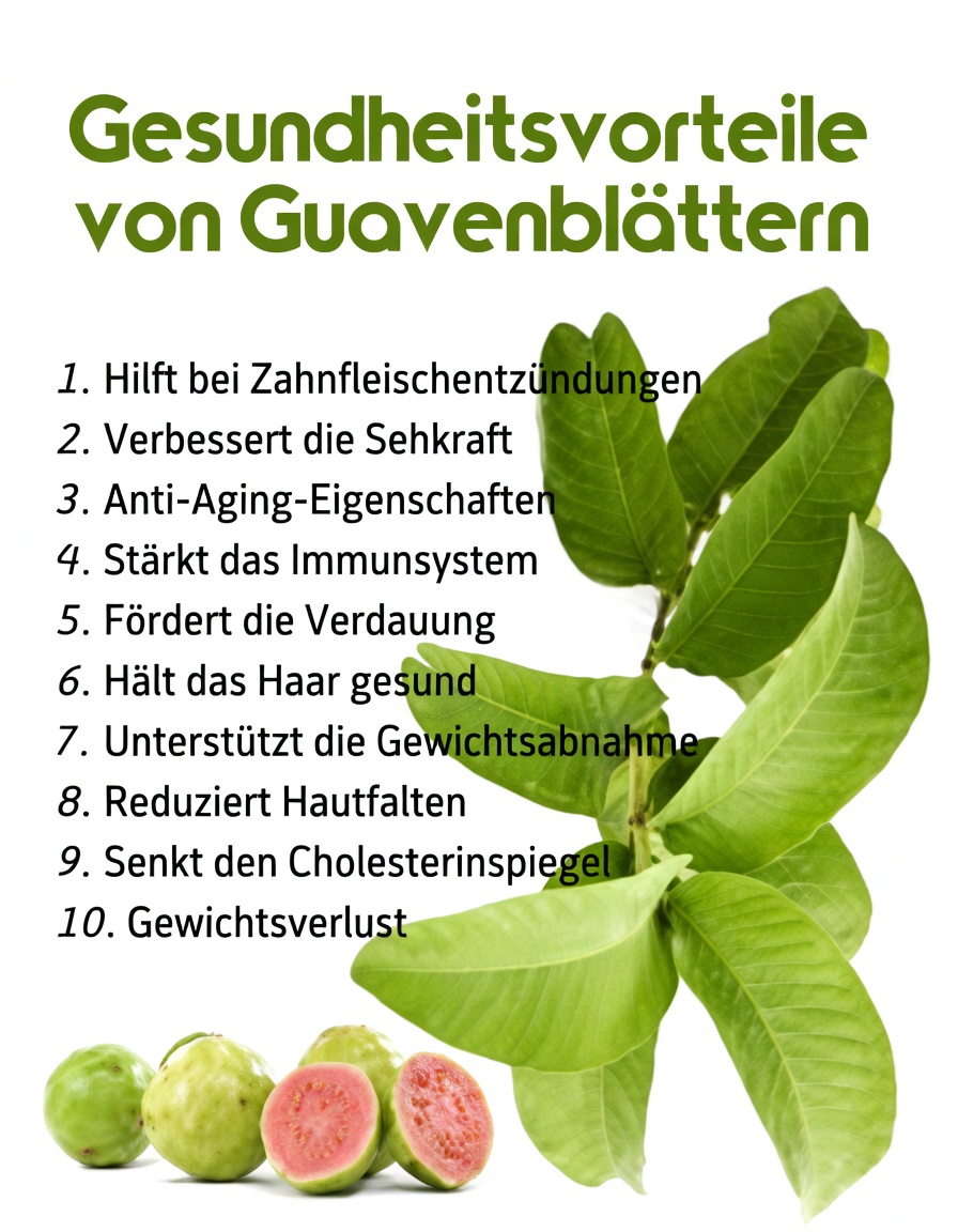 Entdecken Sie einfache Möglichkeiten, Guavenblätter für bessere Mundpflegegewohnheiten zu nutzen