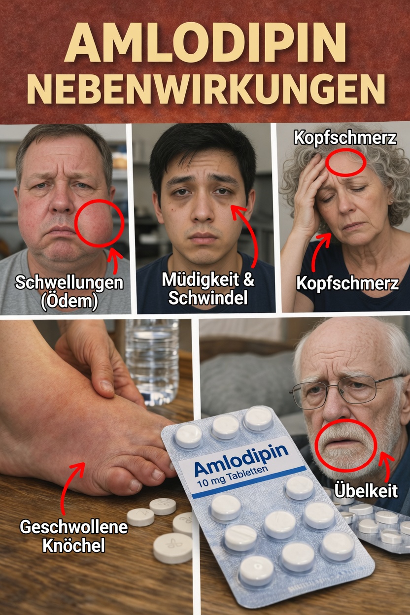 12 häufige Nebenwirkungen von Amlodipin, die Sie kennen sollten (und was Sie dagegen tun können)