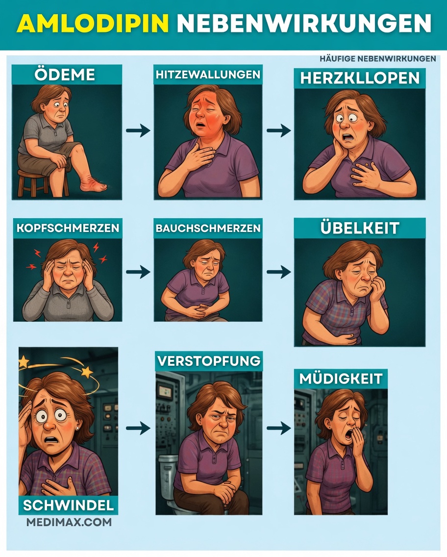 12 häufige Nebenwirkungen von Amlodipin, die Sie kennen sollten (und was Sie dagegen tun können)