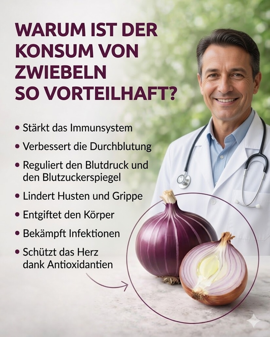 🧅 Rezept mit roten Zwiebeln: ein natürliches Heilmittel zur Linderung von Husten und zur Stärkung der Immunabwehr