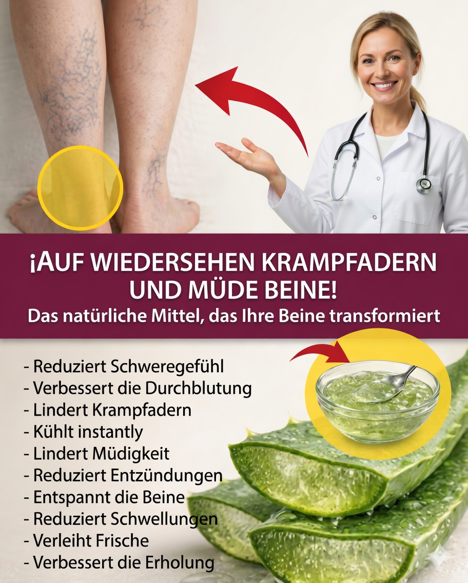 🌿 Aloe Vera zur Linderung müder Beine: das natürliche Mittel, das kühlt und die Durchblutung anregt