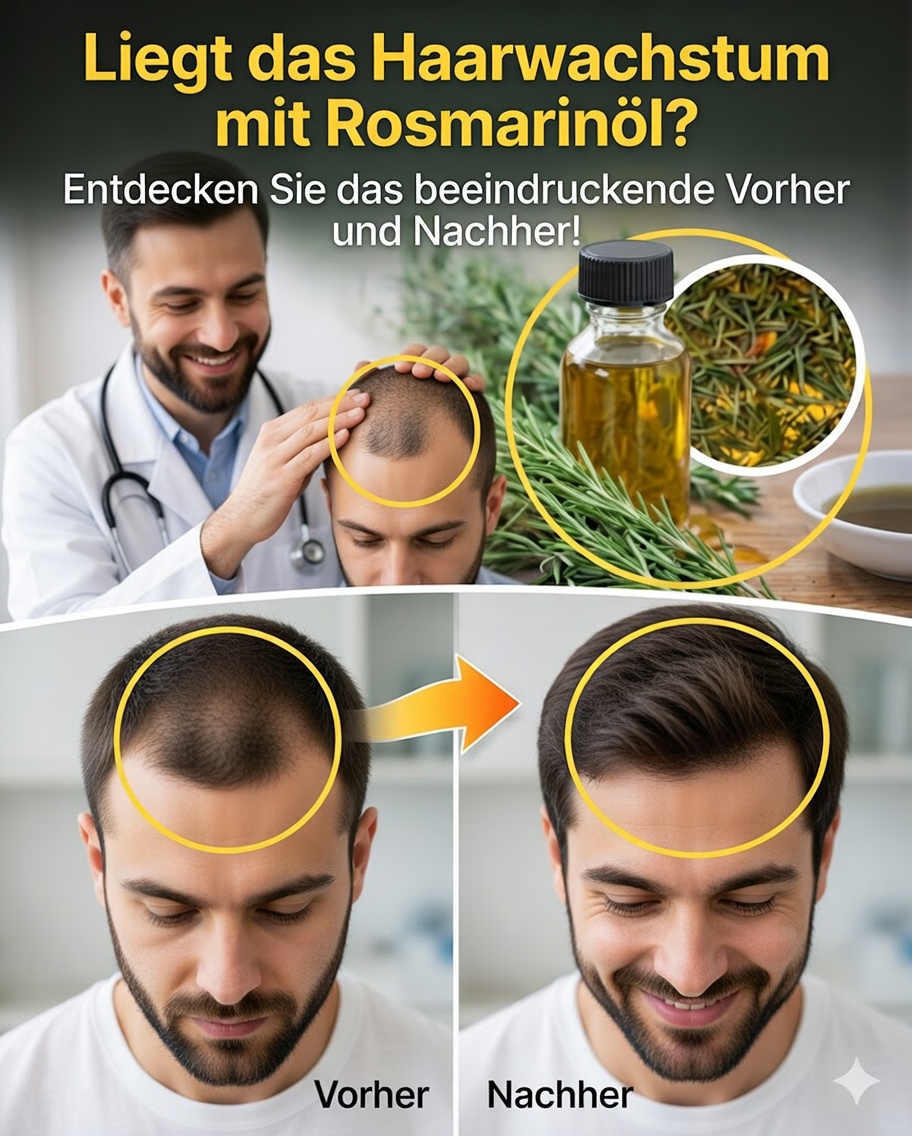 🌿 Wie man Rosmarinöl zubereitet, um das schnelle Haarwachstum anzuregen