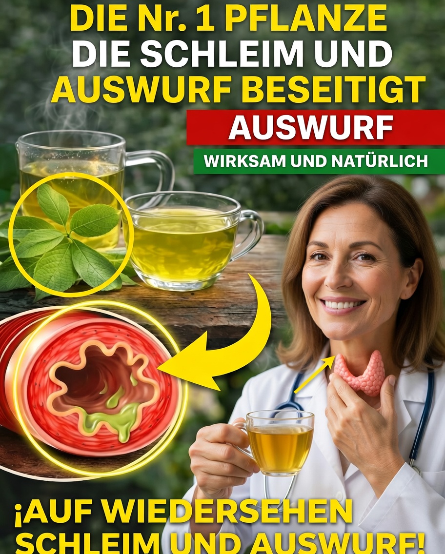 Die lauwarme Tasse, die helfen könnte, zu Hause den Schleim zu lösen