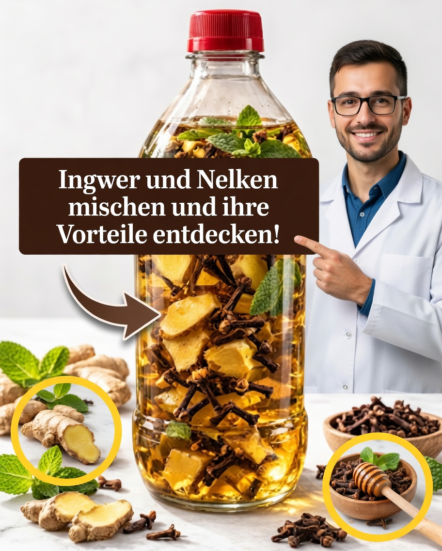 🌿 Ingwer und Gewürznelke: das kraftvolle natürliche Getränk, das immer mehr Menschen für sich entdecken