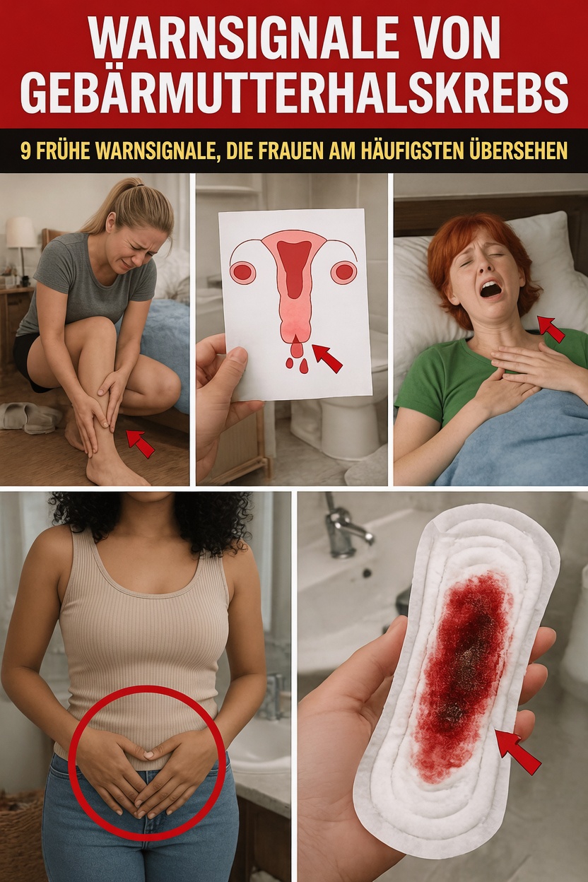 9 Frühwarnzeichen von Gebärmutterhalskrebs, die die meisten Frauen übersehen: Was jede Frau wissen muss