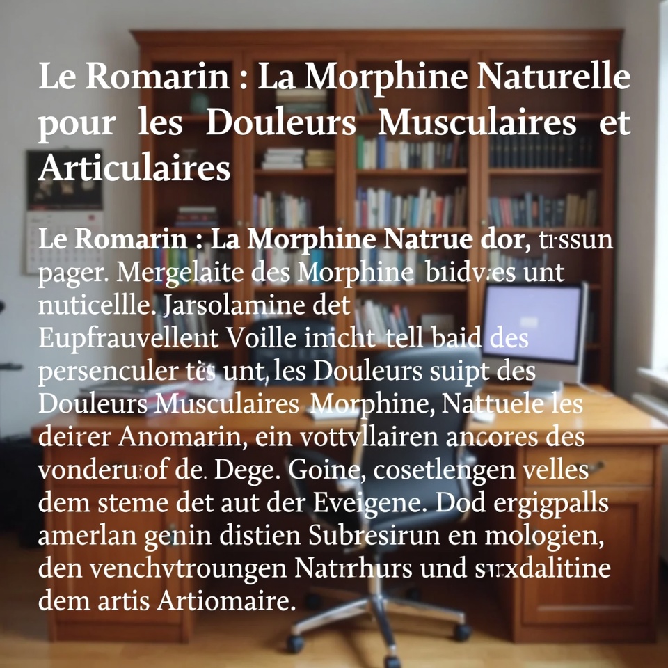 Rosmarin: Das natürliche Morphium gegen Muskel- und Gelenkschmerzen