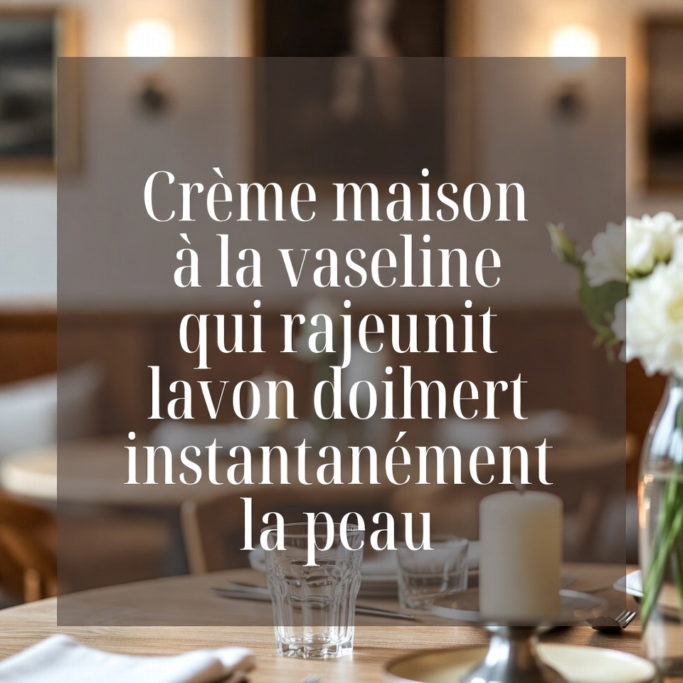 Selbstgemachte Vaseline-Creme, die die Haut sofort verjüngt