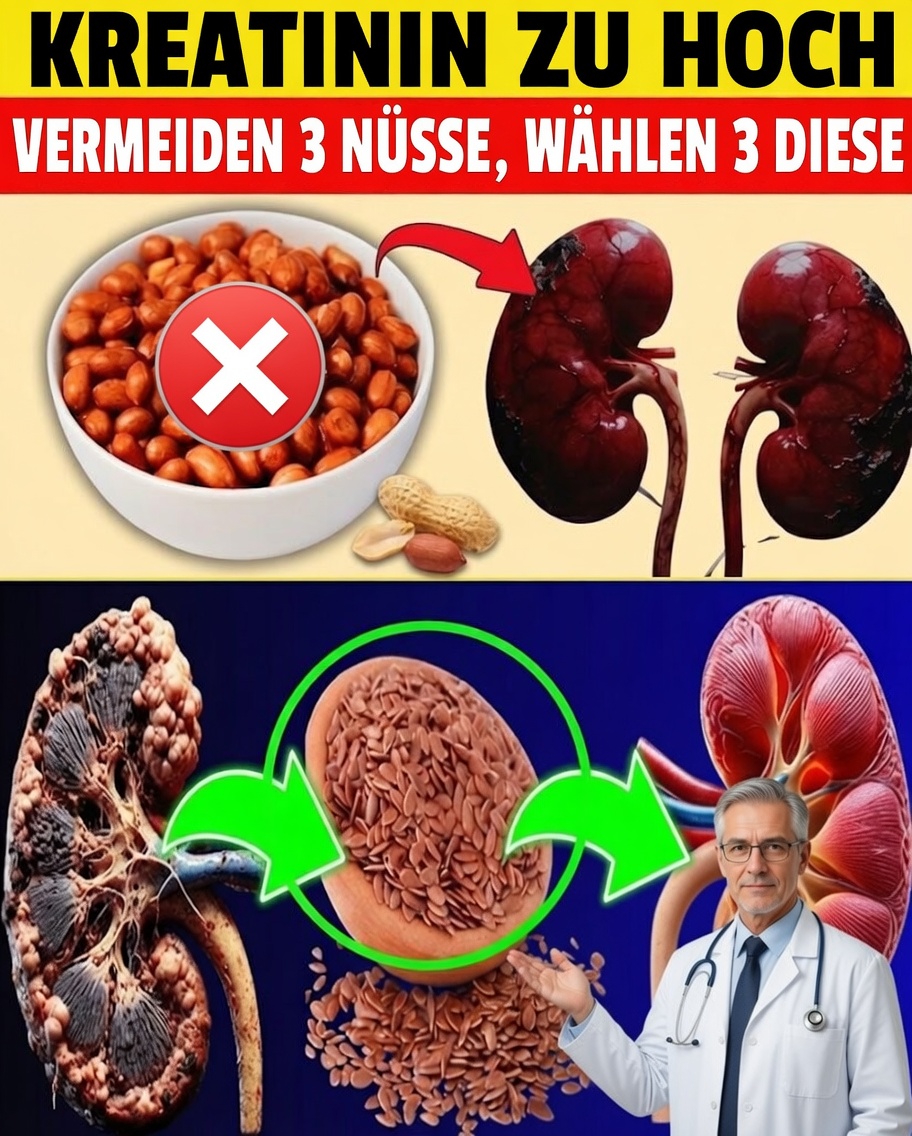 Kreatinin zu hoch? Dieser einfache Wechsel bei Nüssen könnte Ihre Nieren entlasten