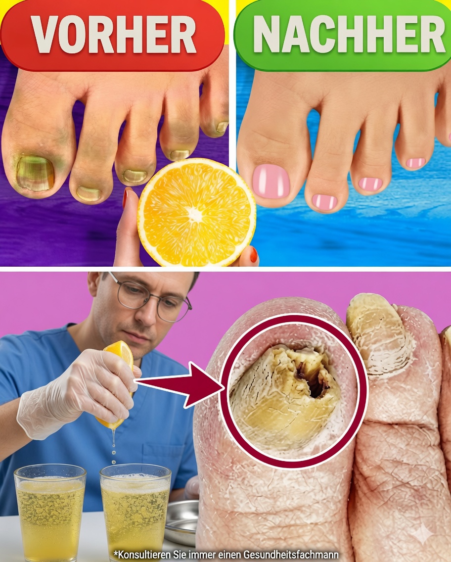 Sagen Sie Nagelpilz ade! Das ultimative natürliche Heilmittel mit Zitrone und Salz 🍋🧂