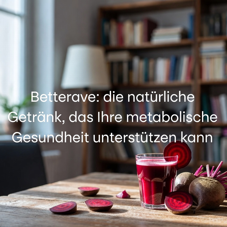 Rote Bete: das natürliche Getränk, das Ihre Stoffwechselgesundheit unterstützen kann.