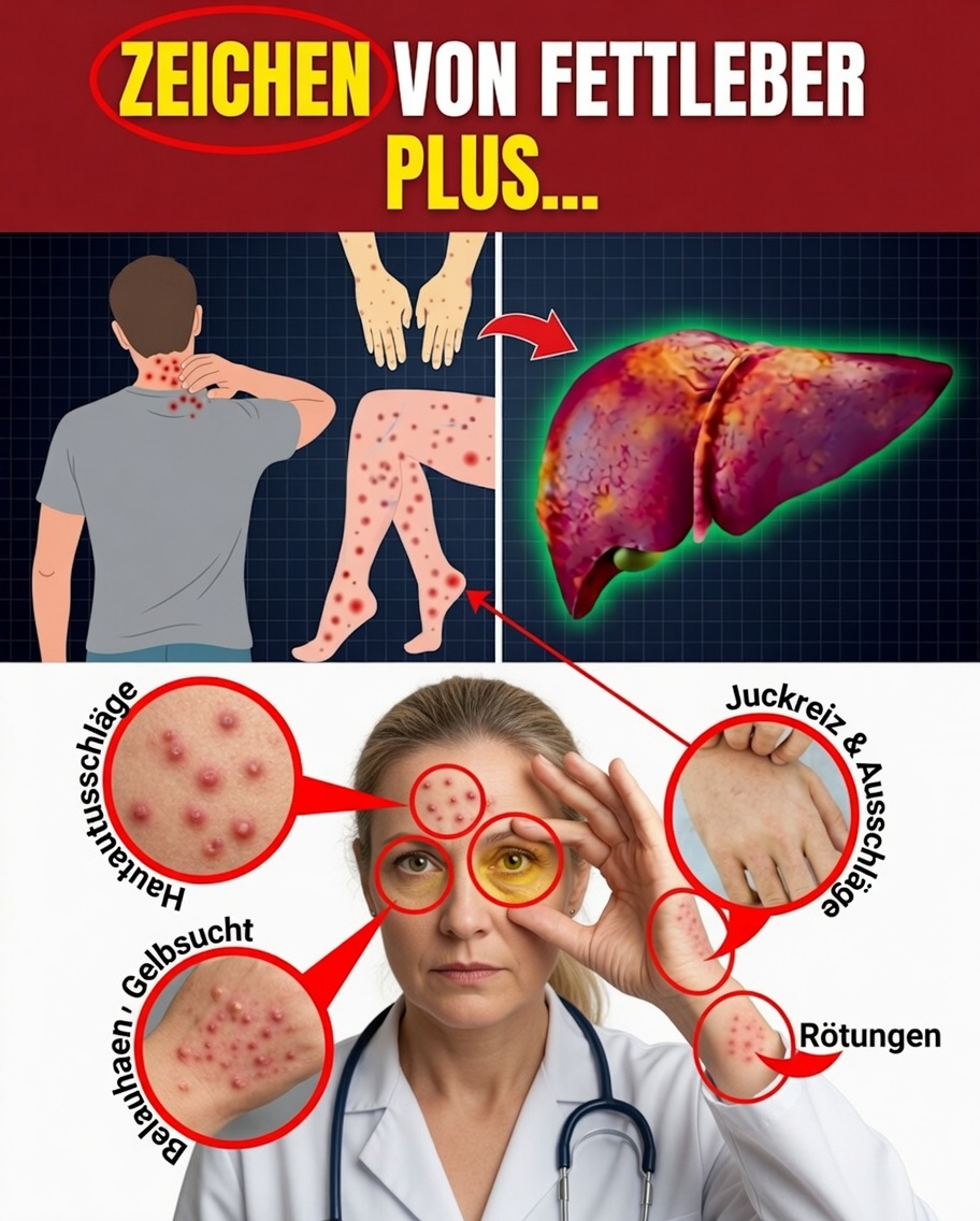 ⚠️ WARNUNG! 8 mysteriöse Symptome, die Ihrer Leber schaden | Fettleber