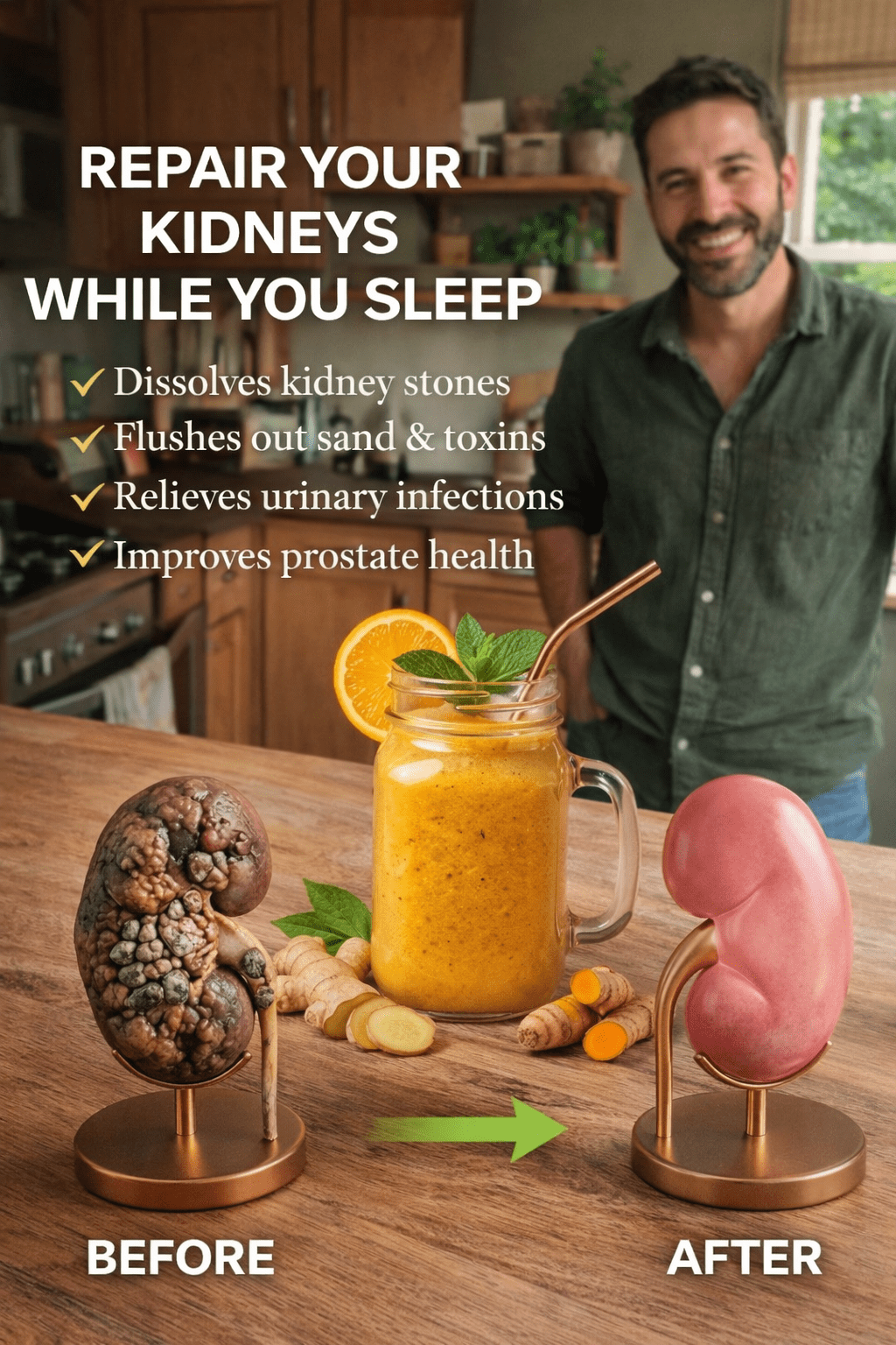 Wie man jeden Tag ein erfrischendes Abendgetränk zubereitet, um die Nierengesundheit auf natürliche Weise zu unterstützen