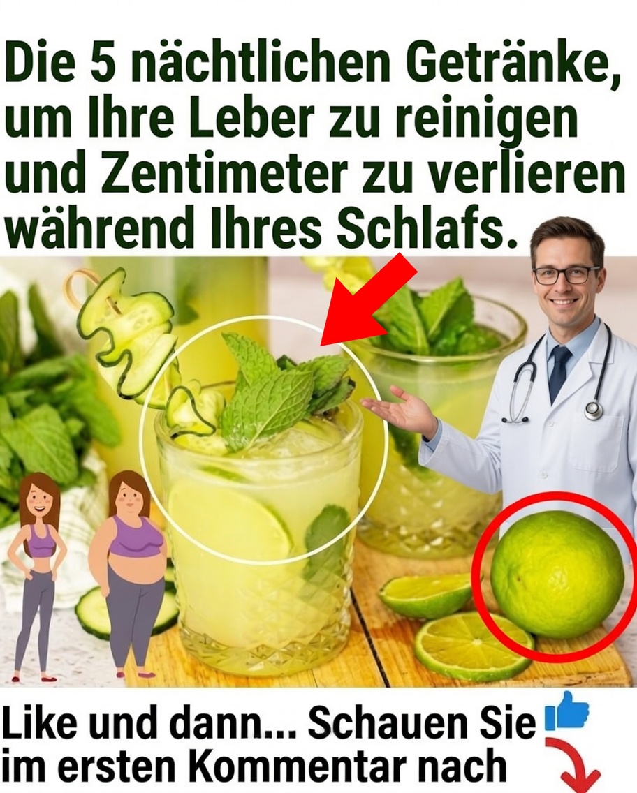 Nächtliche Getränke zur Entgiftung der Leber und zur Förderung des Gewichtsverlusts