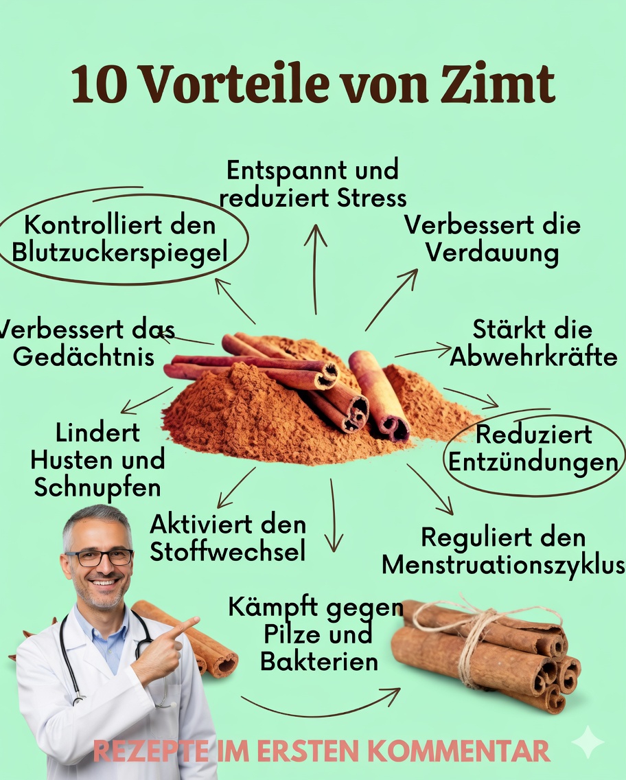 10 Vorteile von Zimt, die Ihre Gesundheit verändern werden