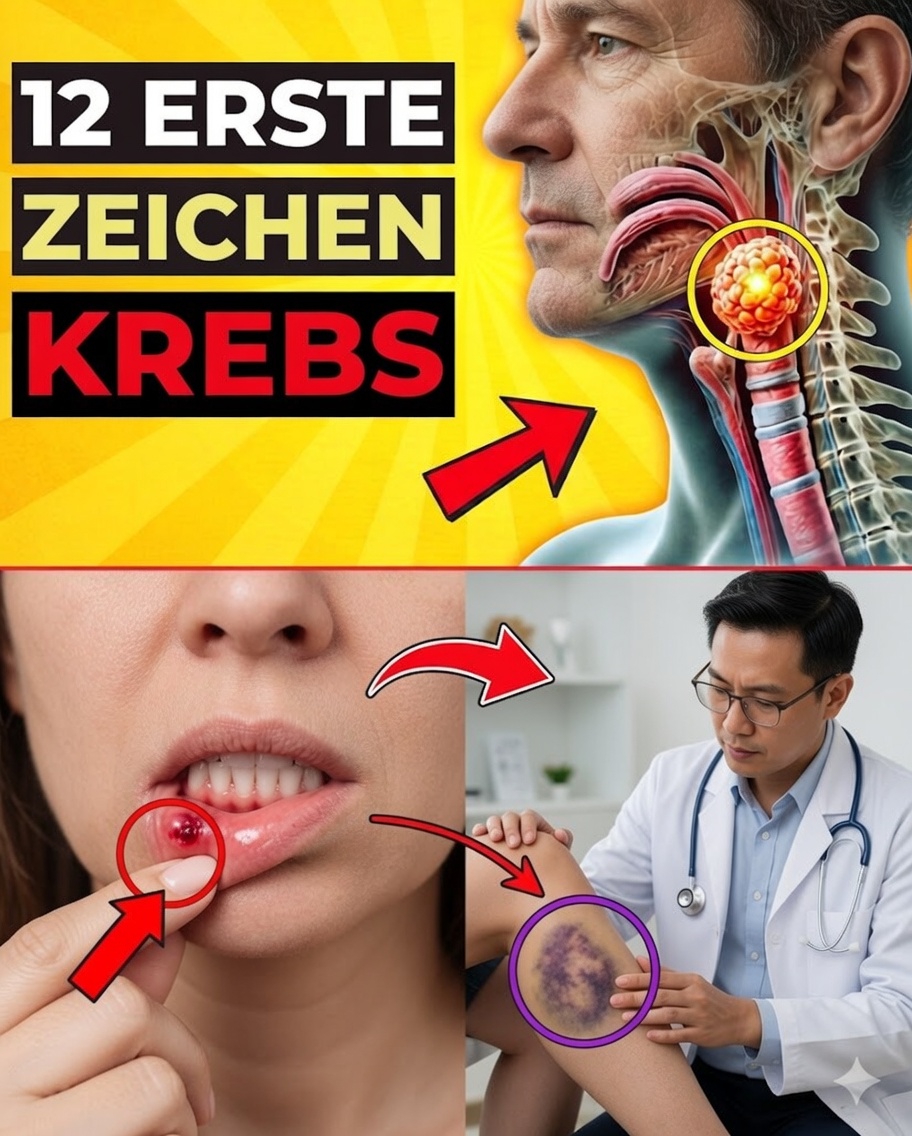 🚨 12 frühe Anzeichen von Krebs, die man niemals ignorieren sollte