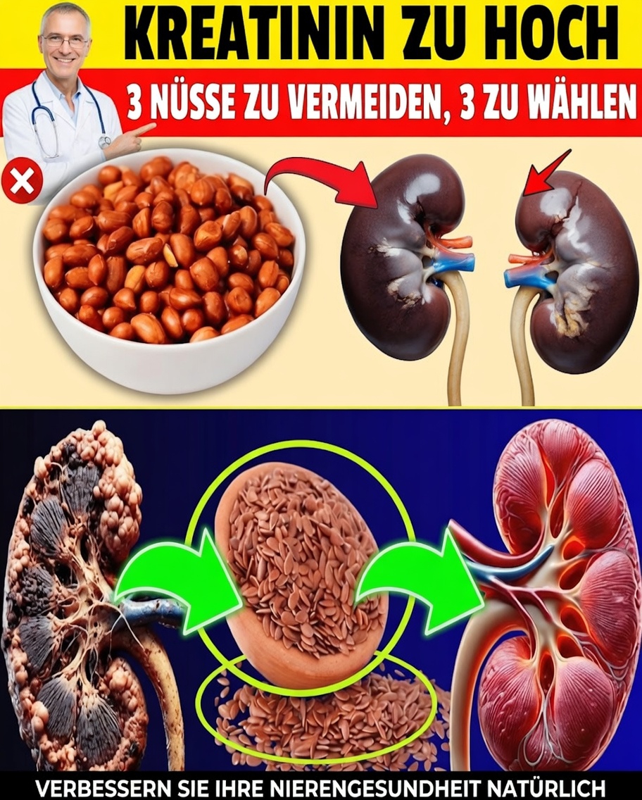 Zu hoher Kreatininwert? Die einfache Änderung bei Nüssen, die Ihre Nieren entlasten könnte