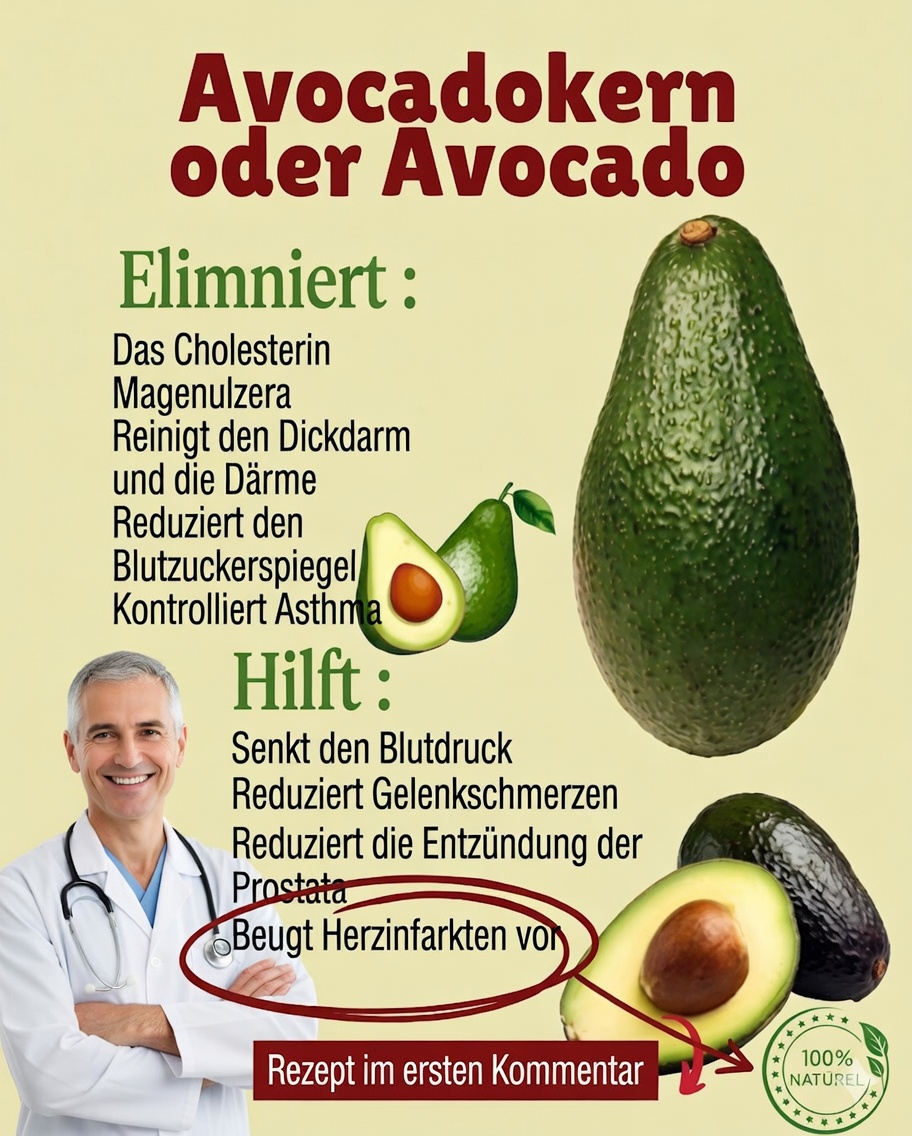Werfen Sie ab heute den Avocadokern nicht mehr weg: Entdecken Sie, warum er Gold wert ist!