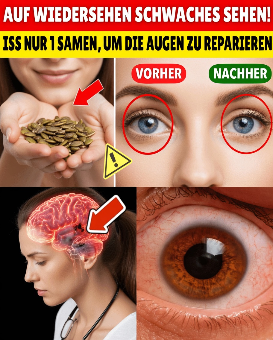 Sogar über 90? Essen Sie jeden Morgen diese 3 Samen, um Ihre Sehkraft und Gehirnleistung zu steigern (echte Wissenschaft + einfaches tägliches Ritual)