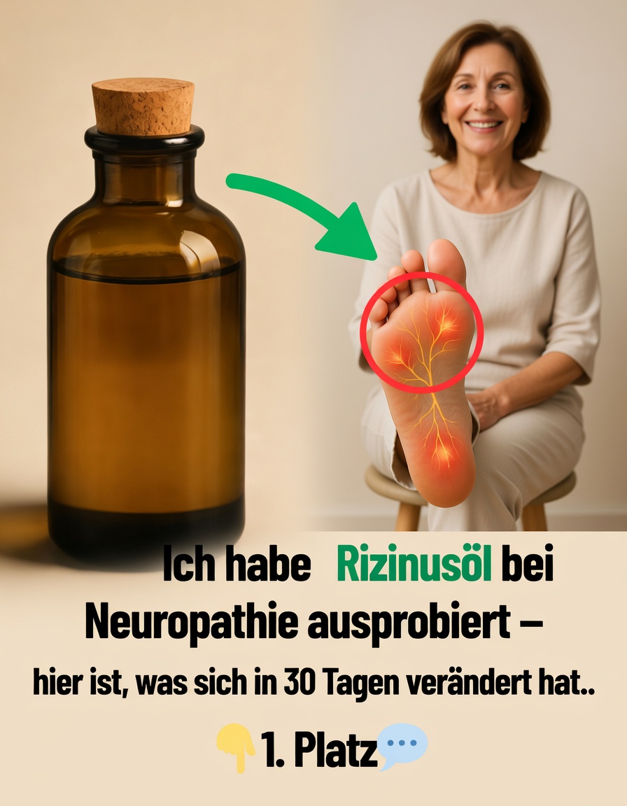 Ich habe Rizinusöl gegen Neuropathie verwendet – das ist in 30 Tagen passiert!