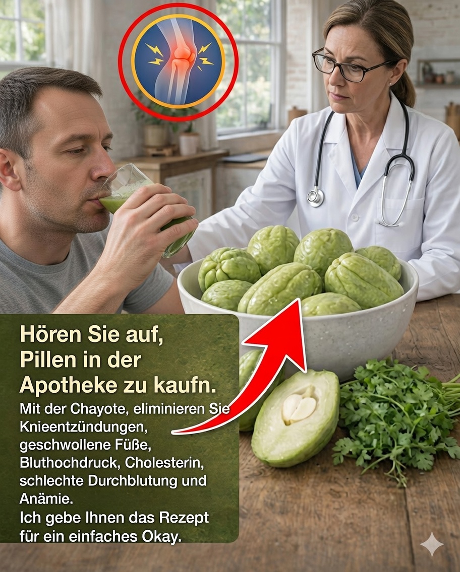Chayote-Saft und -Tee: das natürliche Heilmittel, das viele Menschen nutzen, um ihre Gesundheit zu bewahren 🌿🥤