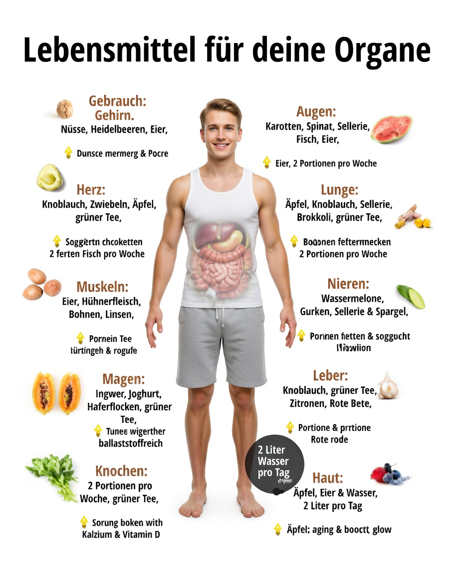 Welche Lebensmittel können bestimmten Organen schaden? Einfache Wege, die Gesundheit Ihres Körpers zu unterstützen