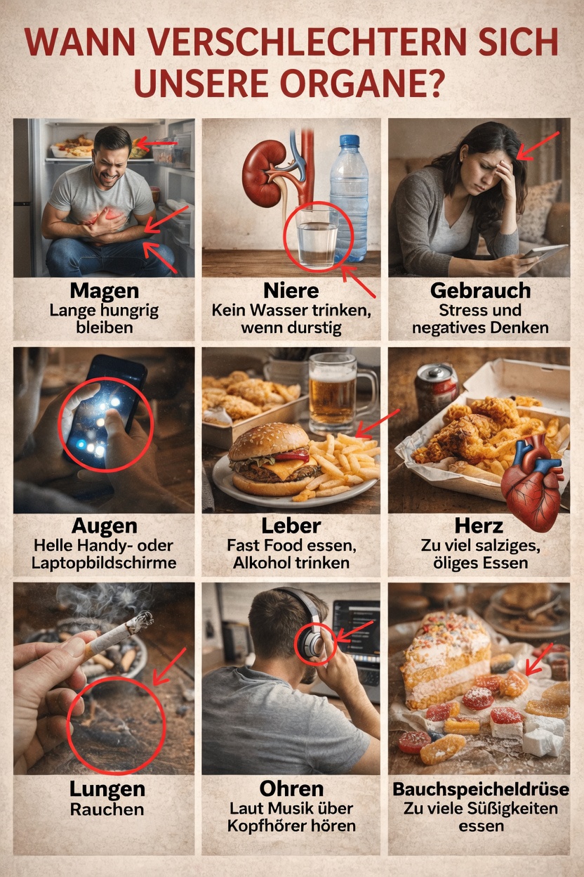 9 alltägliche Gewohnheiten, die Ihren Organen still und leise schaden können – und einfache Wege, sie zu schützen