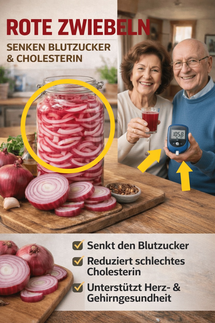 Potenzielle gesundheitliche Vorteile roter Zwiebeln für die Regulierung von Blutzucker und Cholesterin
