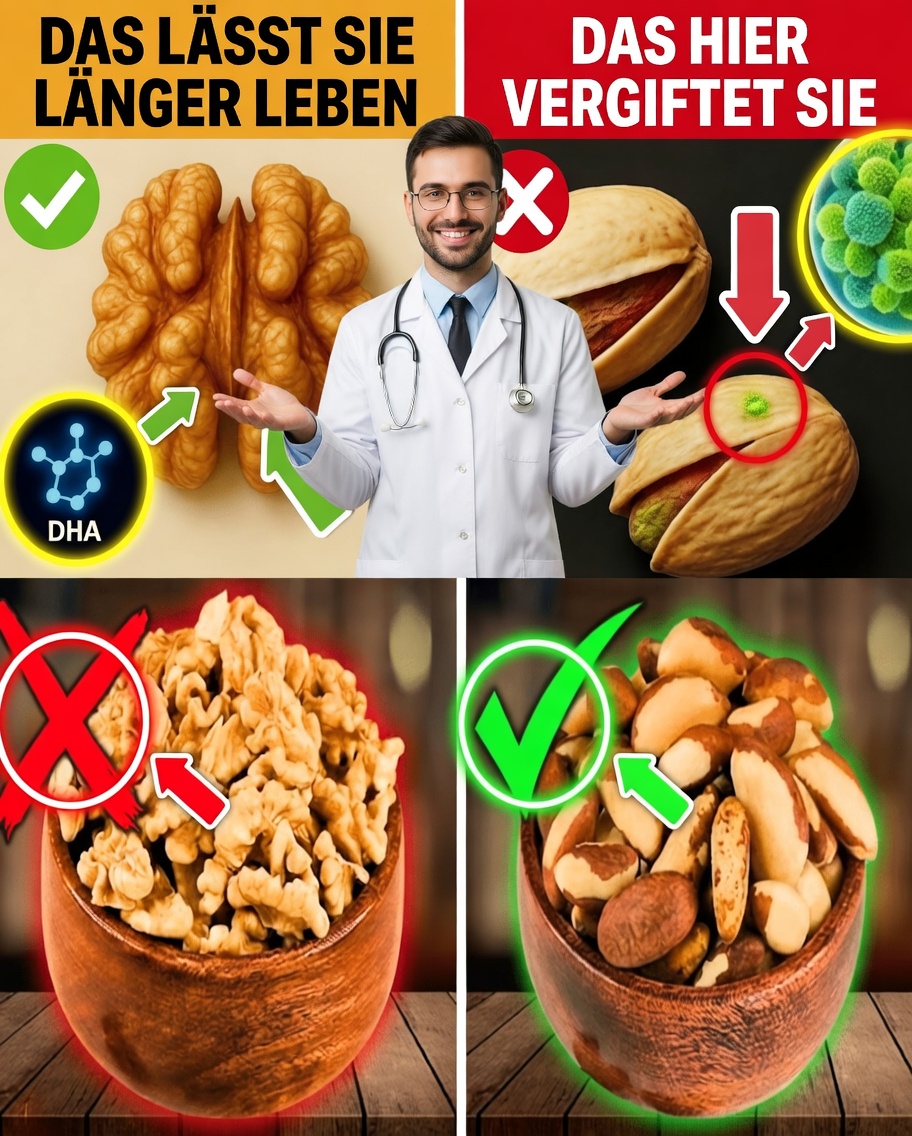 Ab 60: Die 4 schlechtesten Nüsse, die Sie meiden sollten … und die 4 besten, die Sie jeden Tag essen sollten