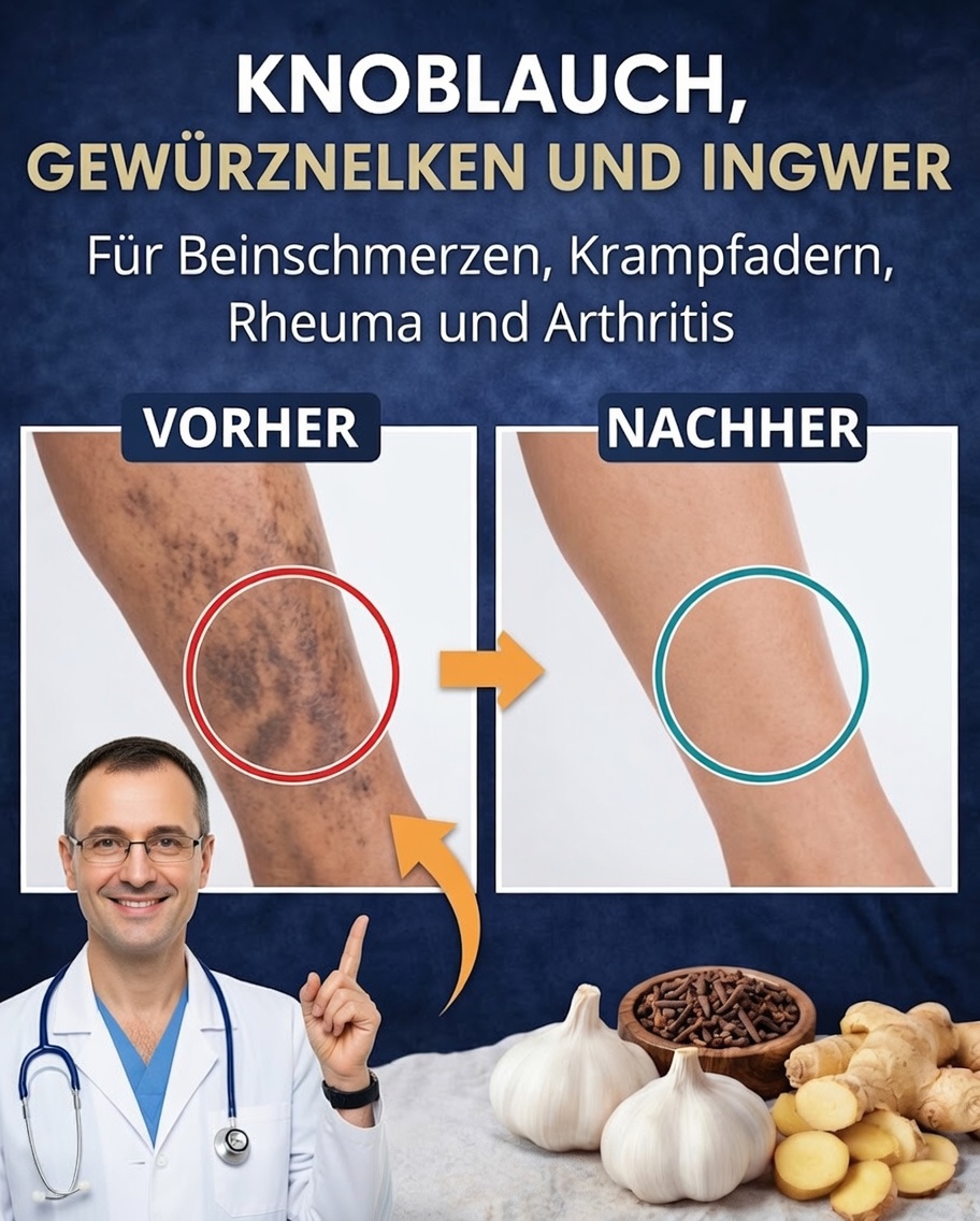 Knoblauch und Gewürznelken gegen Krampfadern: Ein sanfter und realistischer Ansatz zur Verbesserung der Durchblutung