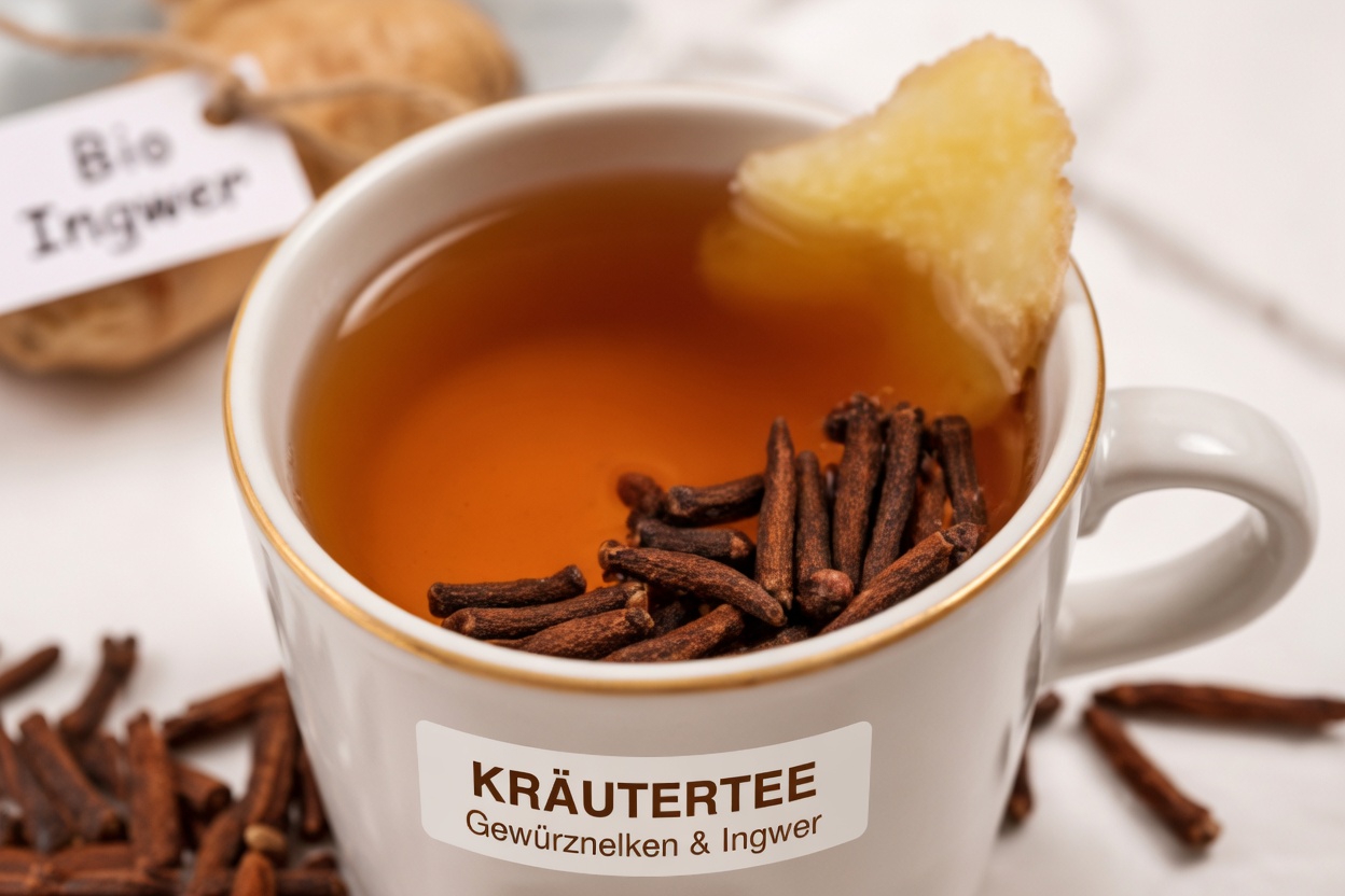 Entdecken Sie, wie Tee aus Ingwer, Lorbeer, Zimt und Nelken Ihre tägliche Wellness-Routine unterstützen kann