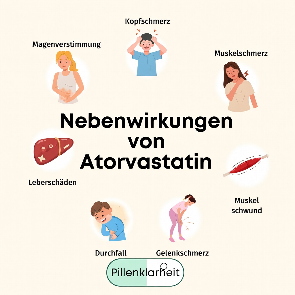 Atorvastatin verstehen: 15 mögliche Nebenwirkungen, die bei Ihnen auftreten können, und Tipps zum Umgang damit