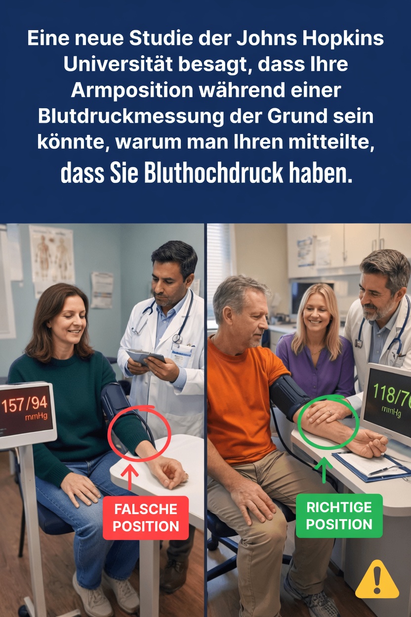 Was Sie über die Armposition bei Blutdruckmessungen wissen müssen: Erkenntnisse von Experten der Johns-Hopkins-Universität