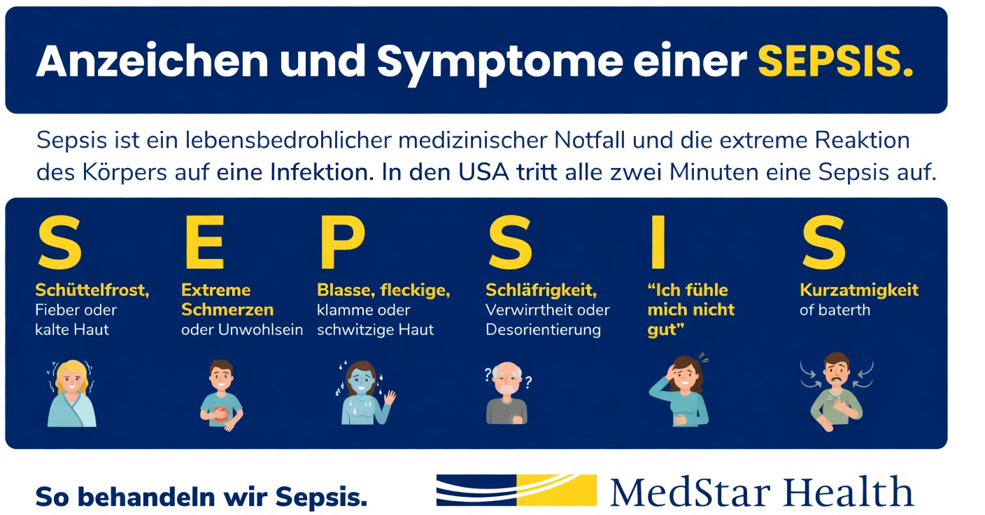 Wie Senioren frühe Anzeichen einer Sepsis erkennen können: 5 häufige Symptome, auf die man im Alltag achten sollte