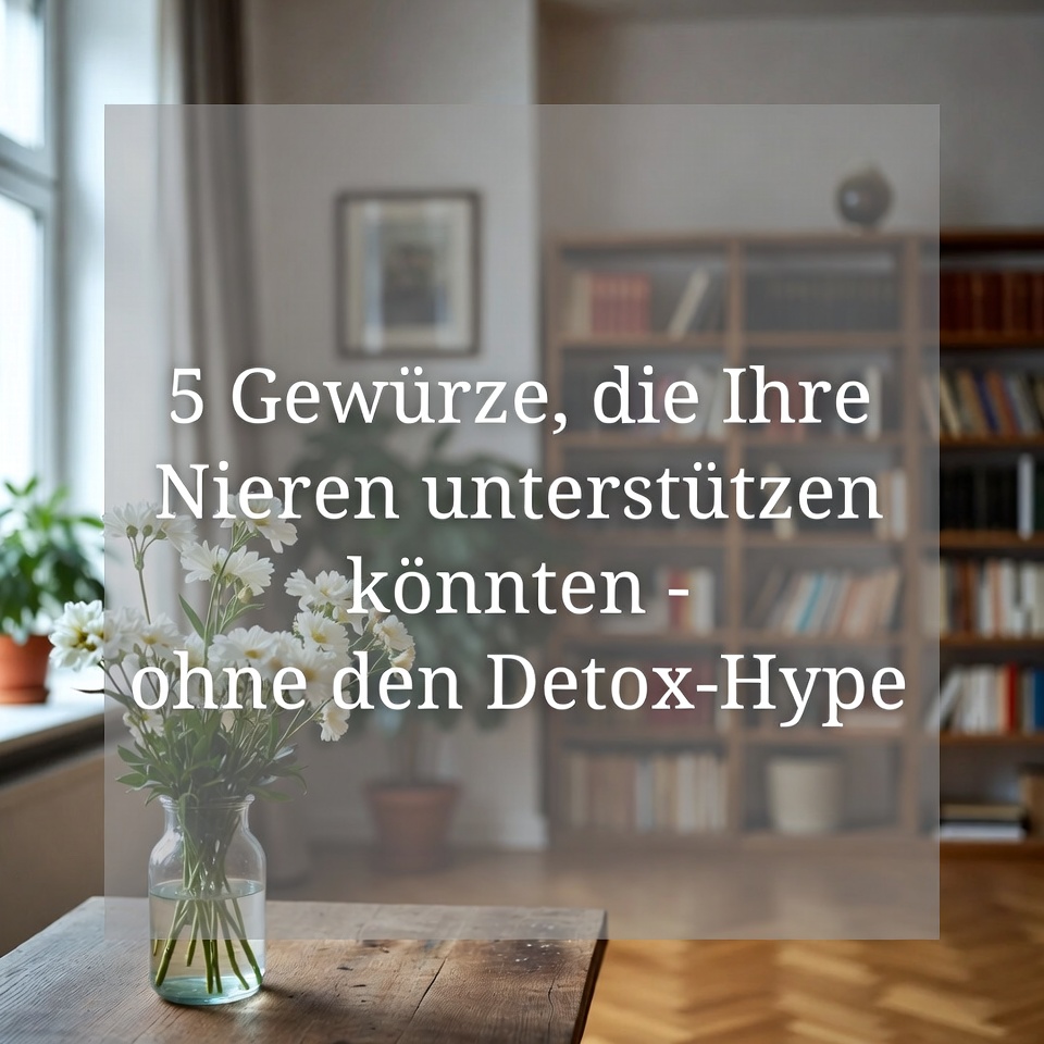 5 Alltagsgewürze, die das Wohlbefinden der Nieren unterstützen können – ganz ohne Detox-Hype