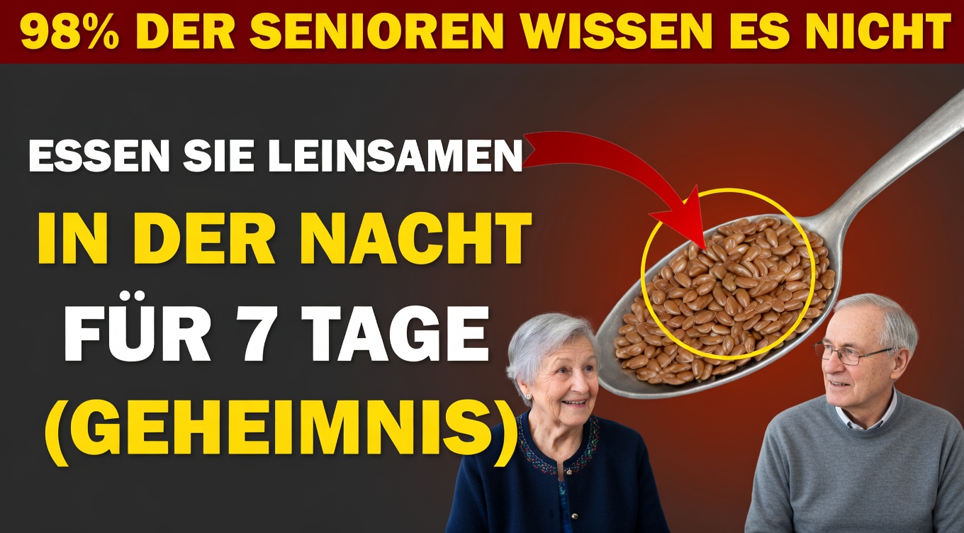 Erfahren Sie, wie ein Löffel Leinsamen vor dem Schlafengehen die gesunde Durchblutung in Ihren Beinen und Füßen unterstützen kann
