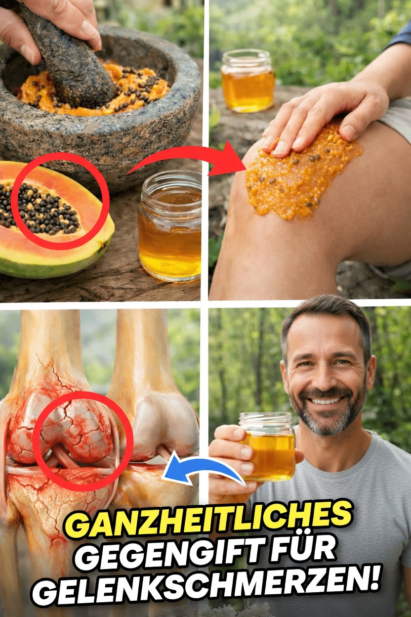 Papayakerne entdecken: Eine einfache Hausmittel-Option bei Beschwerden in Knie-, Rücken- und Wirbelsäulengelenken