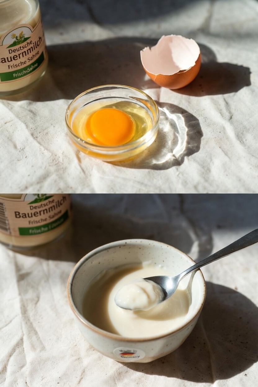 Entdecke, wie du eine Nachtmaske aus Eigelb und Vaseline für deine abendliche Hautpflegeroutine herstellst