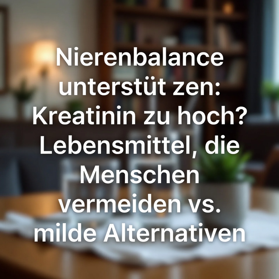 Das Nierengleichgewicht unterstützen: Kreatinin zu hoch? Lebensmittel, die man meidet, vs. schonende Alternativen