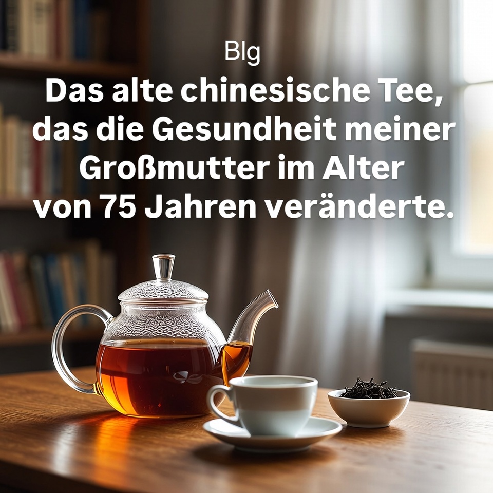 Der alte chinesische Tee, der die Gesundheit meiner Großmutter mit 75 veränderte